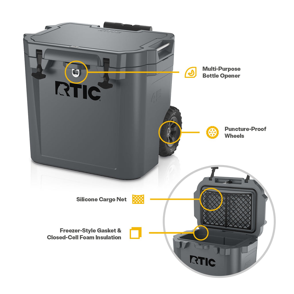 45 QT Ultra-Tough Wheeled Cooler (IQDT)