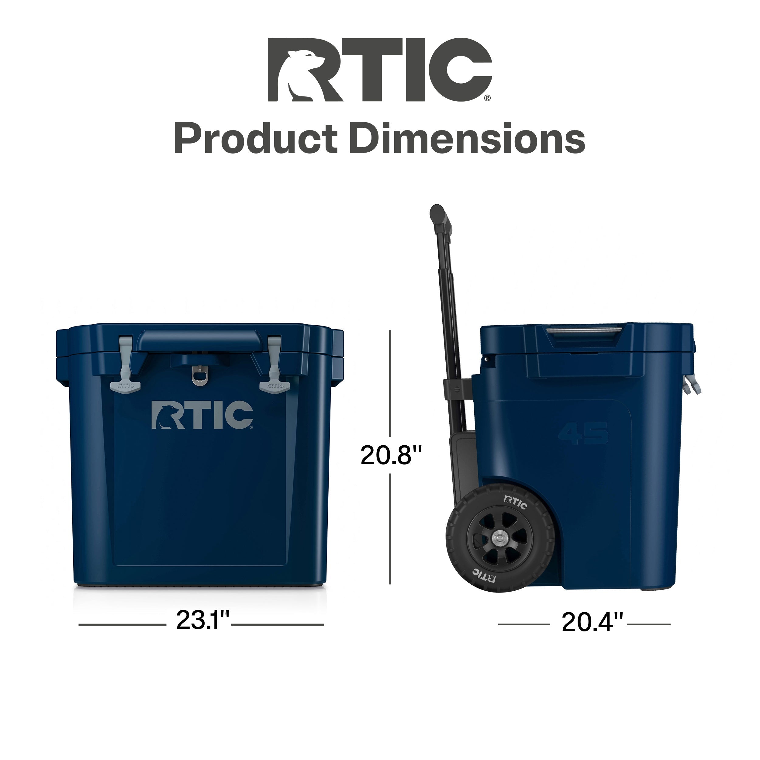 45 QT Ultra-Tough Wheeled Cooler (IQDT)