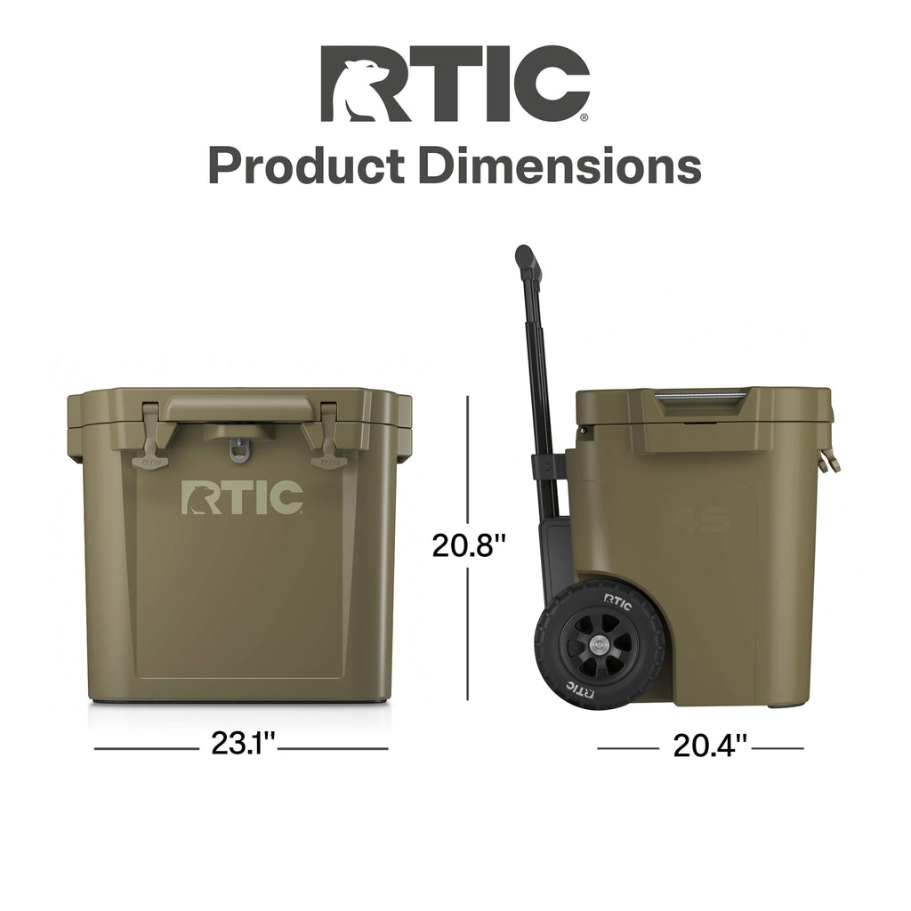 45 QT Ultra-Tough Wheeled Cooler (IQDT)